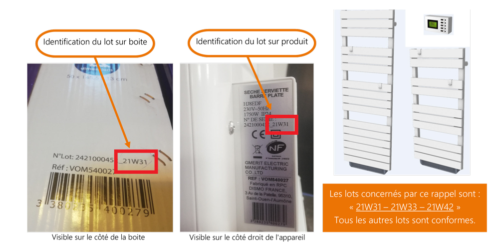 rappel SECHE SERVIETTES SEC – VOLTMAN